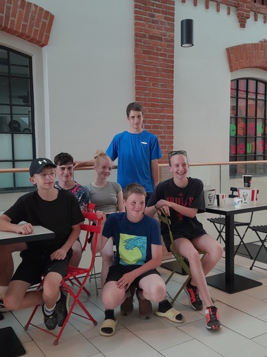 2022 dorost v KFC, A.Kolb, M.Dembovský, A.Barusel, D.Barusel, J
